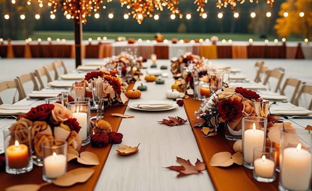 Outdoor Fall Wedding Setup Ideas