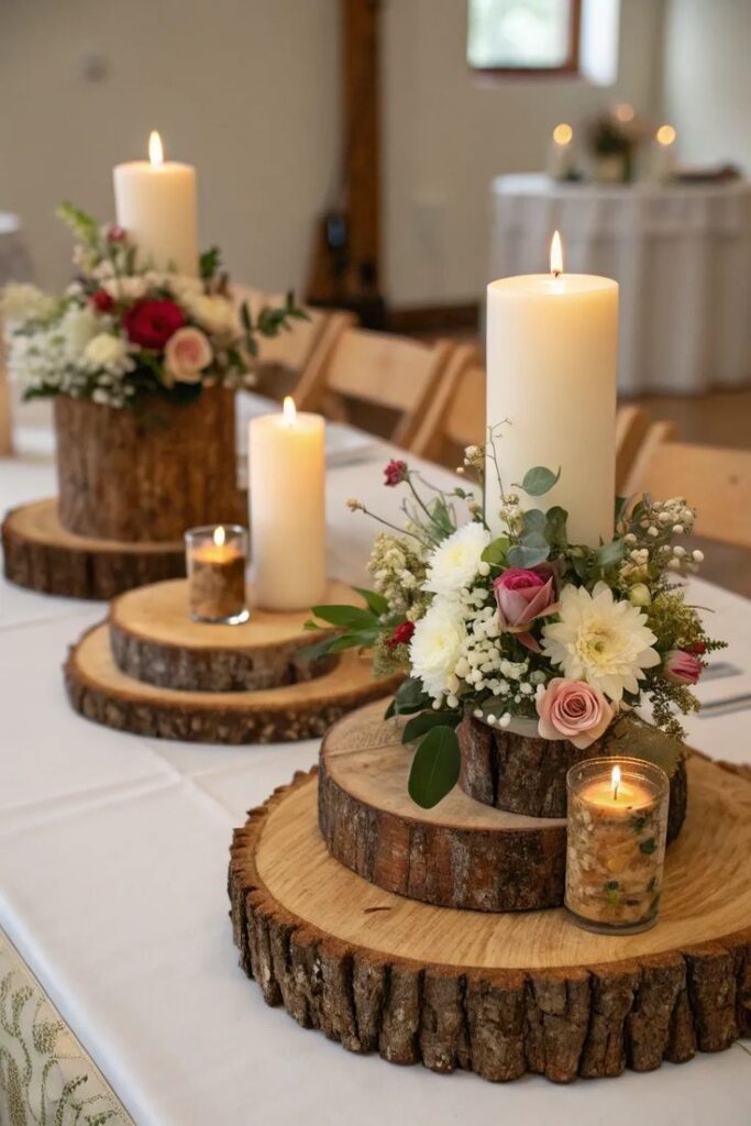 Rustic-and-Wood-Inspired-Fall-Wedding-Centerpiece-Ideas.