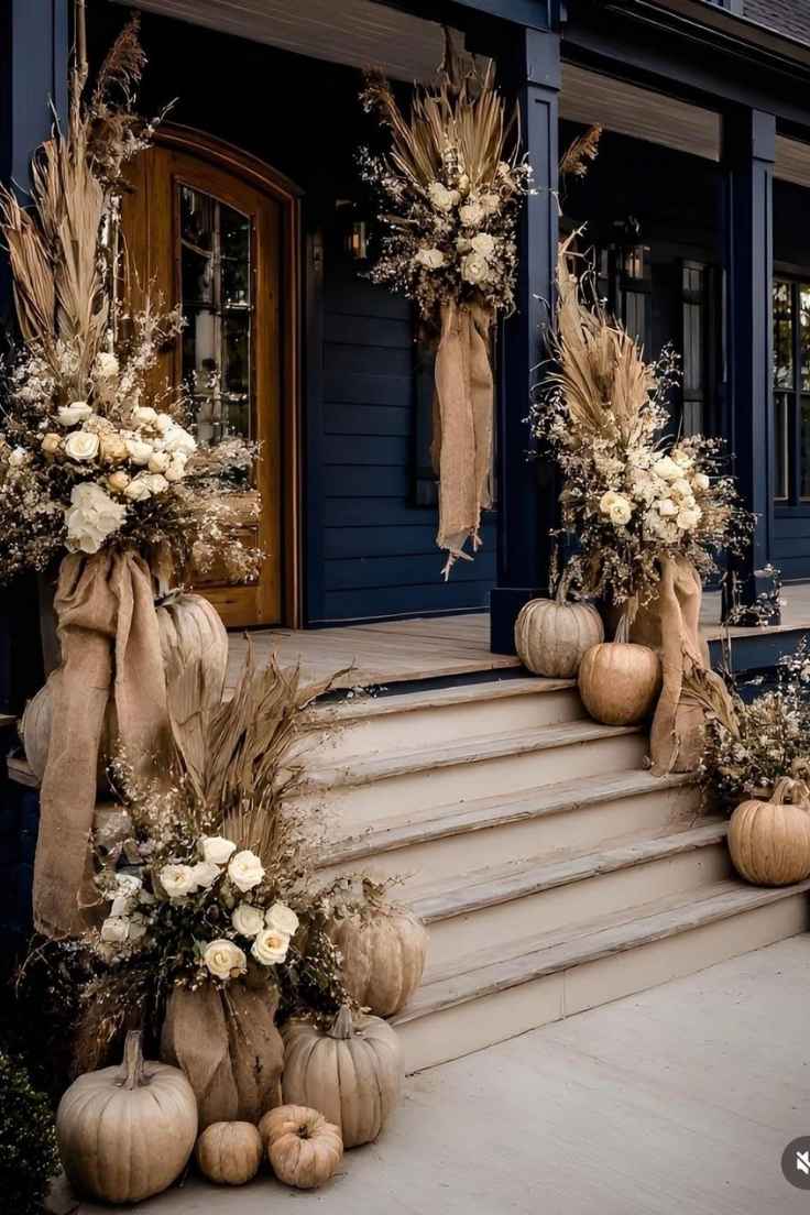 Elegant Halloween porch decor ideas
