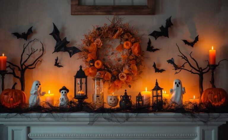 Halloween Mantel Decorating Ideas