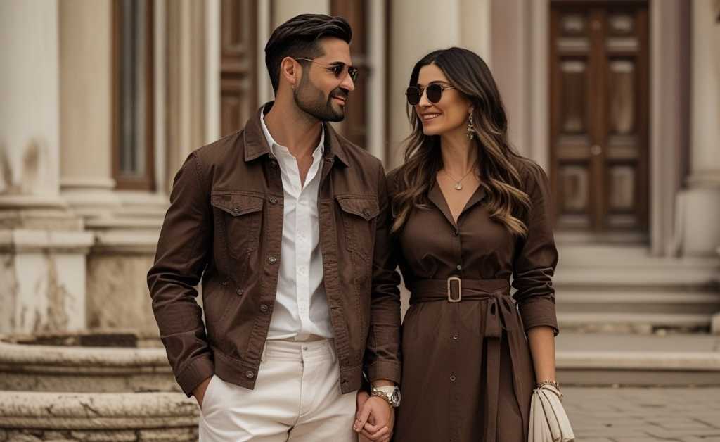 Matching Couple Outfits for Fall Wedding